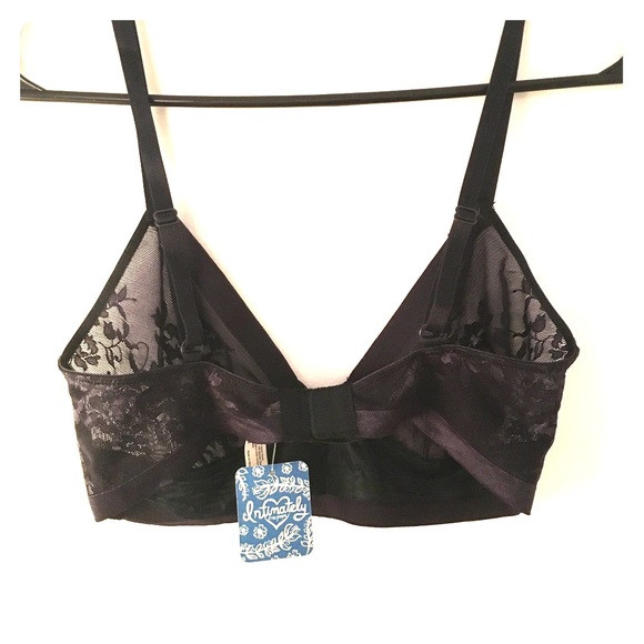NWT FREE PEOPLE Black Lace Bralette S - Picture 2 of 8